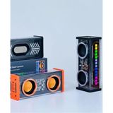 Drop Tedarik Şeffaf Mecha Müzik Tws Stereo Rgb Işıklı Hoparlör Kablosuz Bluetooth 5.0 Taşınabilir Hoparlör V9 - Bluetooth Hoparlör