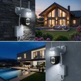 Drop Tedarik Sepet Dolusu® 3 Kameralı Kablolu Akıllı Güvenlik Kamerası – 360° Ptz Hareketli, Çift Antenli, Wifi Ip, Gece Görüşlü Dış Mekan Kamera