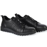 Dropland 8328 Hakiki Deri Casual Siyah Erkek Ayakkabı