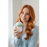 DROPY BABY Comfort Plus Antikolik Silikon Biberon – Doğal Emme & Yavaş Akışlı (0-3 Ay) Yenidoğan