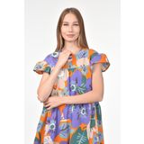 DRR Moda Salaş Kesim Desenli Elbise