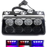 Drs Tuning Cam Içi Çakar Lamba Uzaktan Kumandali 16 LED 24W 12V Kirmizi-Mavi / LAPA520