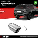 Drs Tuning Dacia Duster 2 Krom Egzoz Ucu Vidalı 55Mm Çap 2018 Ve Üzerı