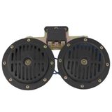Drs Tuning Dı dıt korna 12v roleli super ton büyük 13mm siyah set / SSKO63