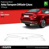 Drs Tuning Fiat Egea Sedan Krom Arka Tampon Difüzör Çıtası 3 Prç. 2015 Üzeri - -