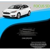 Drs Tuning Ford Focus 3 Sd Krom Cam Çerçevesi Paslanmaz Çelik 12 Parça