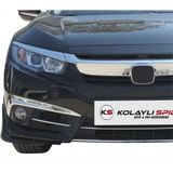Drs Tuning Honda Civic 10 Ön Tampon Altı 2 Prç Fiber 2016 ve Sonrası