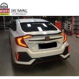 Drs Tuning Honda Civic Fc5 Işıksız Hibrid Anatomik Spoiler Siyah Policarbon