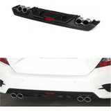 Drs Tuning Honda Civic Fc5 Turbo Difüzör 2017 Arka Tampon Eki Siyah