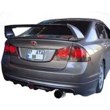 Drs Tuning Honda Civic Fd6 (2006-2011) Mugen Rr Tek Çıkış Arka Tampon Eki - Difüzör (Plastik)