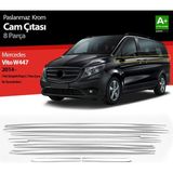Drs Tuning Mercedes Vito W447 Krom Cam Alt Çıtaları 8 Prç. (Tek Sürgülü Kapı-L1 Kısa Şasi) 2014 Üzeri