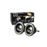 Drs Tuning Mercekli Angel Yuvarlak Led Beyaz Sis Farı 7.6cm Metal Gövde