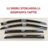 Drs Tuning Niken Renault Clio 4 Kromlu 4'lü Cam Rüzgarlığı Seti 2013 Üzeri