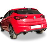 Drs Tuning Opel Astra K 2016 Sonrası Arka Tampon Eki - Difüzör (Plastik)