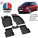 Drs Tuning Opel Corsa D 4d Araca Özel Havuzlu Kauçuk Paspas 2007-2014 - Siyah