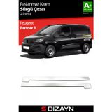 Drs Tuning Peugeot Partner 3 Krom Sürgülü Kapı Çıtası 2 Prç 2019 Üzeri A+ Kalite