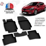 Drs Tuning Renault Clio 4 4d Araca Özel Havuzlu Kauçuk Paspas 2012 ve Üzeri - Siyah