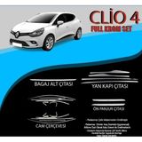 Drs Tuning Renault Clio 4 Krom Set (Cam Çerv.-Yan Kapı Çıt.-Ön Panjur Çıt.- Bagaj Alt Çıta.)