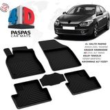 Drs Tuning Renault Fluence 4d Araca Özel Havuzlu Kauçuk Paspas 2010 ve Üzeri - Siyah