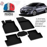 Drs Tuning Renault Megane 3 4d Araca Özel Havuzlu Kauçuk Paspas 2010-2016 - Siyah