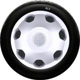 Drs Tuning Renault Uyumlu 13 Inç Kırılmaz Sks Jant Kapağı 1 Takım 4 Adet No:106 - --
