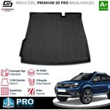 Drs Tuning S-Dizayn Dacia Duster 4x2 3D Pro Bagaj Havuzu 2018-2022 A+ Kalite - Siyah
