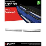 Drs Tuning S-Dizayn Dacia Sandero 3 Krom Bagaj Iç Eşiği 2 Prç 2020 Üzeri