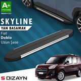 Drs Tuning S-Dizayn Fiat Doblo 2 Uzun Şase Skyline Krom Yan Basamak 223 Cm 2010-2023 A+ Kalite