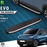 Drs Tuning S-Dizayn Fiat Doblo 3 Evo Krom Yan Basamak 203 cm 2023 Üzeri