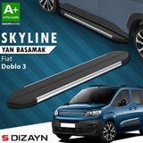 Drs Tuning S-Dizayn Fiat Doblo 3 Kısa Şase Skyline Krom Yan Basamak 203 Cm 2023 Üzeri A+ Kalite