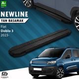 Drs Tuning S-Dizayn Fiat Doblo 3 Newline Siyah Yan Basamak 203 cm 2023 Üzeri