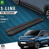 Drs Tuning S-Dizayn Fiat Doblo 3 S-Line Siyah Yan Basamak 203 cm 2023 Üzeri