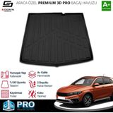 Drs Tuning S-Dizayn Fiat Egea Cross 3D Pro Bagaj Havuzu 2020 Üzeri A+ Kalite - Siyah