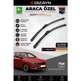 Drs Tuning S-Dizayn Fiat Egea Ön Cam Silecek Seti 2015 Üzeri Premium Araca Özel 65-40 Cm A+ Kalite