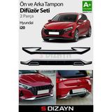 Drs Tuning S-Dizayn Hyundai I20 Ön ve Arka Tampon Koruma Difüzör Seti 2020 Üzeri A+ Kalite