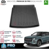 Drs Tuning S-Dizayn Jaecoo J7 4x2 3D Pro Bagaj Havuzu 2024 Üzeri A+ Kalite - Siyah