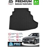 Drs Tuning S-Dizayn Mercedes C200 W205 3D Pro Bagaj Havuzu 2014-2021 A+ Kalite - Siyah