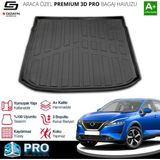 Drs Tuning S-Dizayn Nissan Qashqai E-Power 3D Pro Bagaj Havuzu Üst Bagaj 2021 Üzeri A+ Kalite - Siyah