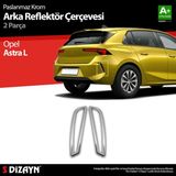 Drs Tuning S-Dizayn Opel Astra L Krom Arka Reflektör Çerçevesi 2 Prç 2022 Üzeri