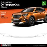 Drs Tuning S-Dizayn Peugeot 2008 2 Krom Ön Tampon Çıtası 2020 Üzeri (Mat Krom)