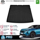 Drs Tuning S-Dizayn Peugeot 3008 Hybrid 3D Pro Bagaj Havuzu 2024 Üzeri A+ Kalite - Siyah