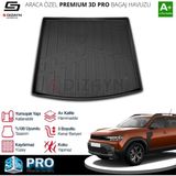 Drs Tuning S-Dizayn Renault Duster 4x4 3D Pro Bagaj Havuzu 2024 Üzeri A+ Kalite - Siyah