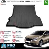 Drs Tuning S-Dizayn Renault Symbol 3D Pro Bagaj Havuzu 2013 Üzeri A+ Kalite - Siyah