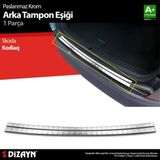 Drs Tuning S-Dizayn Skoda Kodiaq Krom Arka Tampon Eşiği 2016 Üzeri