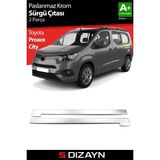 Drs Tuning S-Dizayn Toyota Proace City Krom Sürgülü Kapı Çıtası 2 Prç 2019 Üzeri A+ Kalite