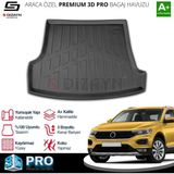 Drs Tuning S-Dizayn Vw T-Roc 3D Pro Bagaj Havuzu Üst Bagaj 2019 Üzeri A+ Kalite - Siyah