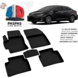 Drs Tuning Toyota Corolla 4d Araca Özel Havuzlu Kauçuk Paspas 2019 Üzeri - Siyah