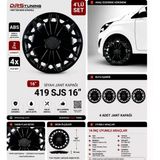 DRS Tuning Toyota No: 419 Uyumlu 16 inç Kırılmaz Parlak Siyah 1 Takım 4 Adet Jant Kapağı