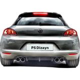 Drs Tuning Volkswagen Scirocco (2009-2014) Makyajsız Ps Arka Tampon Eki - Difüzör (Plastik)