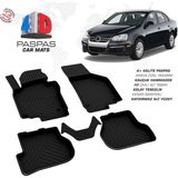 Drs Tuning Vw Jetta 4d Araca Özel Havuzlu Kauçuk Paspas 2005-2010 - Siyah
